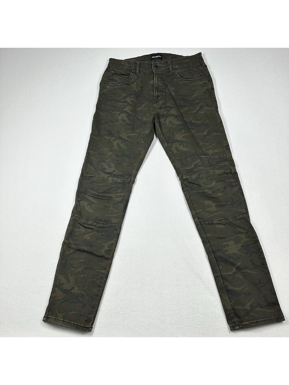 Karl Lagerfeld Paris Camo-Print Skinny-Fit Jeans Size 28x32